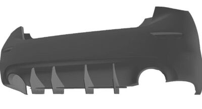 DIFFUSEUR ARRIERE (RAJOUT CENTRAL) INFINITI Q50 STANDARD CNC "DTM LOOK" (2013/2017)