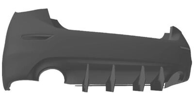 DIFFUSEUR ARRIERE (RAJOUT CENTRAL) INFINITI Q50 STANDARD CNC "DTM LOOK" (2013/2017)