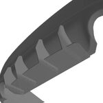 DIFFUSEUR ARRIERE (RAJOUT CENTRAL) INFINITI Q50 STANDARD CNC "DTM LOOK" (2013/2017)