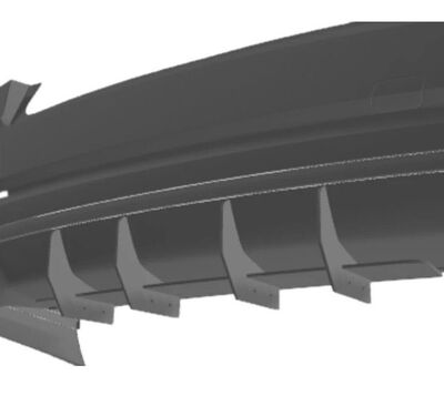 DIFFUSEUR ARRIERE (RAJOUT CENTRAL) AUDI A8 D5 STANDARD CNC "DTM LOOK" (2018/11-2021)