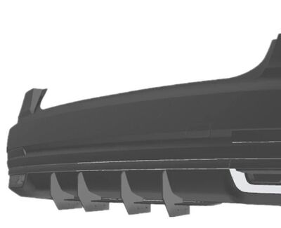 DIFFUSEUR ARRIERE (RAJOUT CENTRAL) AUDI A8 D5 STANDARD CNC "DTM LOOK" (2018/11-2021)