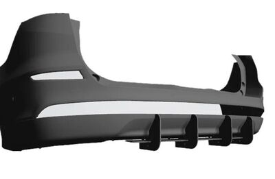 DIFFUSEUR ARRIERE (RAJOUT CENTRAL) FORD MONDEO MK5 BERLINE OU SW KOMBI STANDARD PHASE 1 "DTM LOOK" (2015/2018)