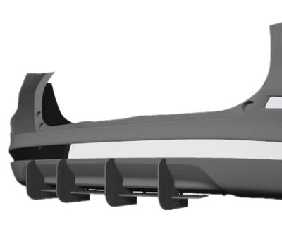 DIFFUSEUR ARRIERE (RAJOUT CENTRAL) FORD MONDEO MK5 BERLINE OU SW KOMBI STANDARD PHASE 1 "DTM LOOK" (2015/2018)