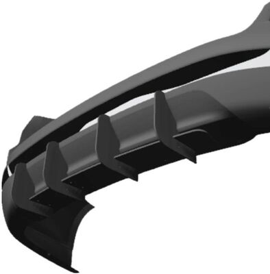 DIFFUSEUR ARRIERE (RAJOUT CENTRAL) FORD MONDEO MK5 BERLINE OU SW KOMBI STANDARD PHASE 1 "DTM LOOK" (2015/2018)