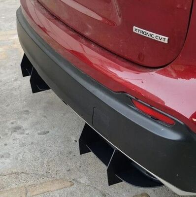 DIFFUSEUR ARRIERE (RAJOUT CENTRAL EN 2 PARTIES) NISSAN QASHQAI J11 STANDARD PHASE 2 "DTM LOOK" (2016/2019)