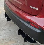 DIFFUSEUR ARRIERE (RAJOUT CENTRAL EN 2 PARTIES) NISSAN QASHQAI J11 STANDARD PHASE 2 "DTM LOOK" (2016/2019)