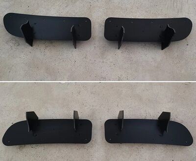 DIFFUSEUR ARRIERE (RAJOUT CENTRAL EN 2 PARTIES) NISSAN QASHQAI J11 STANDARD PHASE 2 "DTM LOOK" (2016/2019)