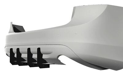 DIFFUSEUR ARRIERE (RAJOUT CENTRAL) VOLVO S60 STANDARD CNC "DTM LOOK" (2011/2014)