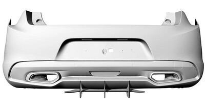 DIFFUSEUR DE PARE CHOC ARRIERE (RAJOUT CENTRAL) CITROEN DS5 CNC "DTM LOOK" (2011/2018)