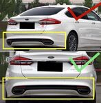DIFFUSEUR ARRIERE (RAJOUT CENTRAL) FORD MONDEO MK5 BERLINE OU SW KOMBI STANDARD PHASE 1 "DTM LOOK" (2015/2018)
