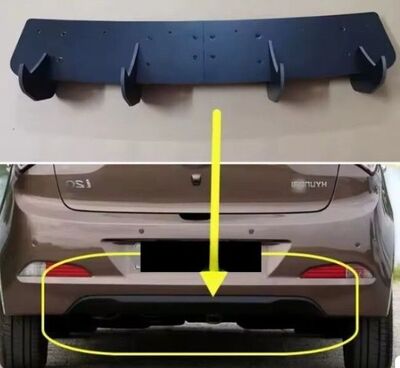 RAJOUTS DE DIFFUSEUR ARRIERE HYUNDAI I20 II STANDARD PHASE 2 CNC "DTM LOOK" (2015/2018)