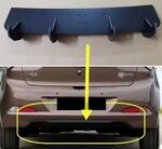 RAJOUTS DE DIFFUSEUR ARRIERE HYUNDAI I20 II STANDARD PHASE 2 CNC "DTM LOOK" (2015/2018)