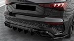 BAGUETTES DE FINITION DE PARE CHOC ARRIERE LOOK RS3 POUR AUDI A3 8Y SPORTBACK S LINE OU S3 PHASE 1 (2020/2024)