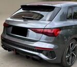 BAGUETTES DE FINITION DE PARE CHOC ARRIERE LOOK RS3 POUR AUDI A3 8Y SPORTBACK S LINE OU S3 PHASE 1 (2020/2024)