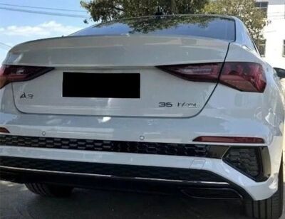 BAGUETTES DE FINITION DE PARE CHOC ARRIERE LOOK RS3 POUR AUDI A3 8Y LIMOUSINE SEDAN S LINE OU S3 PHASE 1 (2020/2024)
