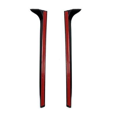 MONTANTS DE CUSTODES GLOSS BLACK VW POLO 6R/6C STANDARD (2009/2017) OU VW POLO 2G STANDARD (10-2017+)