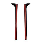 MONTANTS DE CUSTODES GLOSS BLACK VW POLO 6R/6C STANDARD (2009/2017) OU VW POLO 2G STANDARD (10-2017+)