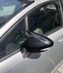 COQUES DE RETRO PIANO BLACK OU CARBONE LOOK CITROEN DS5 "HORN SHAPE" (2011/2018)