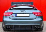 DIFFUSEUR DE PARE CHOC ARRIÈRE (RAJOUT CENTRAL) AUDI S5 B8 PHASE 1 (2007/10-2011)