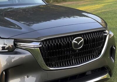 ENJOLIVEUR DE CAPOT CHROME,NOIR BRILLANT OU CARBONE LOOK MAZDA CX-60 PHASE 1 (2022+)