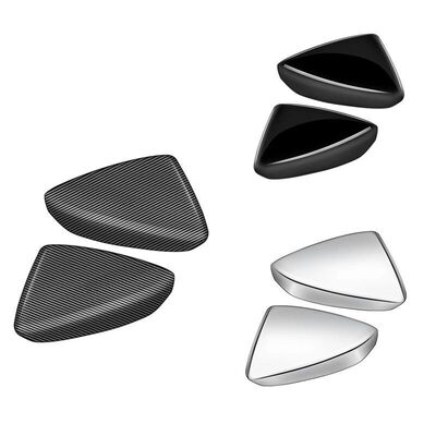 JEU DE COQUES DE RETROS CHROMES,NOIR BRILLANT OU CARBONE LOOK MAZDA CX-60 (2022+)