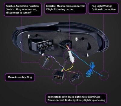 FEUX A LEDS MAZDA MX5 NA SMOKE EDITION AVEC CLIGNOTANTS DTS -DYNAMIC TURN SIGNAL - (1989/1997)