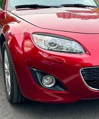 PAUPIERES DE PHARES MAZDA MX5 NC PHASE 2 PIANO BLACK OU CARBONE LOOK (2009/2014)