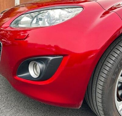 PAUPIERES DE PHARES MAZDA MX5 NC PHASE 2 PIANO BLACK OU CARBONE LOOK (2009/2014)