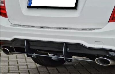 RAJOUT DE DIFFUSEUR ARRIERE EN ABS POUR MERCEDES CLASSE C W204/S204 AMG LINE PHASE 2 "ING LINE" (2011/2015)