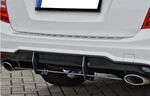 RAJOUT DE DIFFUSEUR ARRIERE EN ABS POUR MERCEDES CLASSE C W204/S204 AMG LINE PHASE 2 "ING LINE" (2011/2015)
