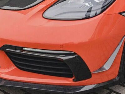 SPLITTERS "CANARDS" DE PARE CHOC AVANT EN CARBONE PORSCHE BOXSTER 718 OU CAYMAN 718 (2016/2021)