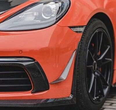 SPLITTERS "CANARDS" DE PARE CHOC AVANT EN CARBONE PORSCHE BOXSTER 718 OU CAYMAN 718 (2016/2021)