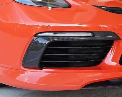 SPLITTERS FRONTAUX DE PARE CHOC AVANT PORSCHE BOXSTER 718 OU CAYMAN 718 PHASE 1 (2016/2020)