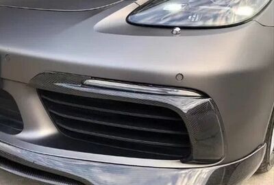 SPLITTERS FRONTAUX DE PARE CHOC AVANT PORSCHE BOXSTER 718 OU CAYMAN 718 PHASE 1 (2016/2020)