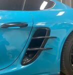 PRISES D'AIR LATÉRALES EN CARBONE PORSCHE BOXSTER 718 OU CAYMAN 718 (2016+)