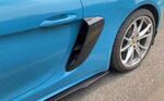 PRISES D'AIR LATÉRALES EN CARBONE PORSCHE BOXSTER 718 OU CAYMAN 718 V2 (2016/2021)