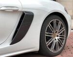 PRISES D'AIR LATÉRALES EN CARBONE PORSCHE BOXSTER 718 OU CAYMAN 718 V2 (2016/2021)
