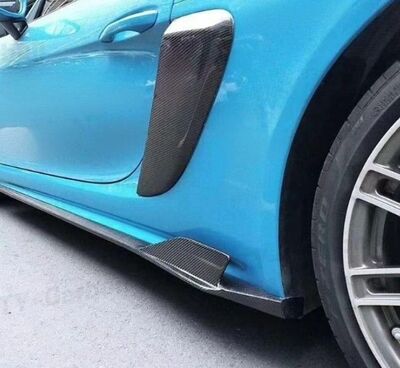 PRISES D'AIR LATÉRALES EN CARBONE PORSCHE BOXSTER 718 OU CAYMAN 718 V2 (2016/2021)