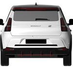 DIFFUSEUR DE PARE CHOC ARRIERE (RAJOUT CENTRAL) RENAULT V E TECH CNC "DTM LOOK" (2024+)