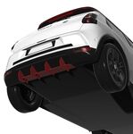 DIFFUSEUR DE PARE CHOC ARRIERE (RAJOUT CENTRAL) RENAULT V E TECH CNC "DTM LOOK" (2024+)