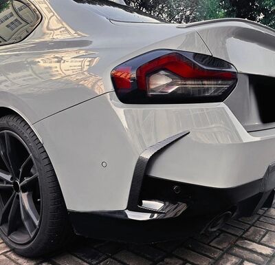 SPLITTERS LATERAUX "KNIFE" DE PARE CHOC ARRIERE BMW SERIE 2 G42 COUPE PHASE 1 PACK M (2021+)