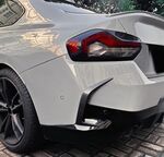 SPLITTERS LATERAUX "KNIFE" DE PARE CHOC ARRIERE BMW SERIE 2 G42 COUPE PHASE 1 PACK M (2021+)