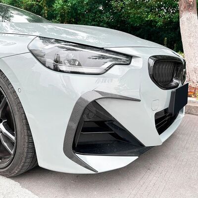 SPLITTERS LATERAUX "KNIFE" DE PARE CHOC AVANT BMW SERIE 2 G42 COUPE PHASE 1 PACK M (2021+)