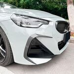 SPLITTERS LATERAUX "KNIFE" DE PARE CHOC AVANT BMW SERIE 2 G42 COUPE PHASE 1 PACK M (2021+)