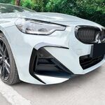 SPLITTERS LATERAUX "KNIFE" DE PARE CHOC AVANT BMW SERIE 2 G42 COUPE PHASE 1 PACK M (2021+)
