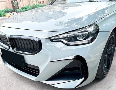SPLITTERS LATERAUX "KNIFE" DE PARE CHOC AVANT BMW SERIE 2 G42 COUPE PHASE 1 PACK M (2021+)