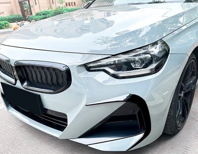 SPLITTERS LATERAUX "KNIFE" DE PARE CHOC AVANT BMW SERIE 2 G42 COUPE PHASE 1 PACK M (2021+)