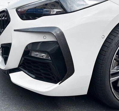 SPLITTERS LATERAUX "KNIFE" DE PARE CHOC AVANT BMW SERIE 2 F44 GRAN COUPE PACK M (2019/2024)