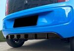 LAME DE DE PARE CHOC ARRIERE VW UP OU E UP PHASE 1 STANDARD PIANO BLACK OU CARBONE LOOK (2011/2016)