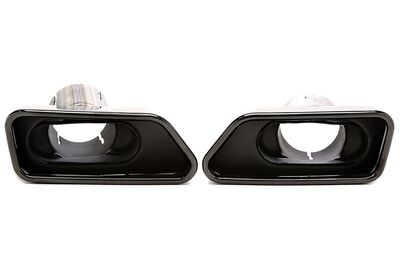 EMBOUTS D'ECHAPPEMENT INOX BLACK BMW SERIE 5 F10/F11 "165X60mm" (2010/2017)